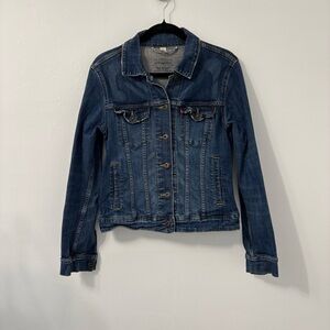 Levi's Blue Denim Button Front Jean Jacket Sz M
